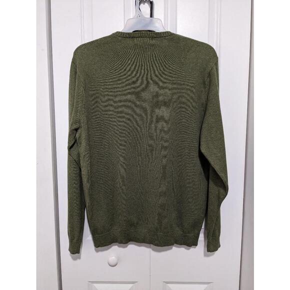 Chaps : Men's Green Crewneck Sweater - Size L -NWT - Picture 2 of 5